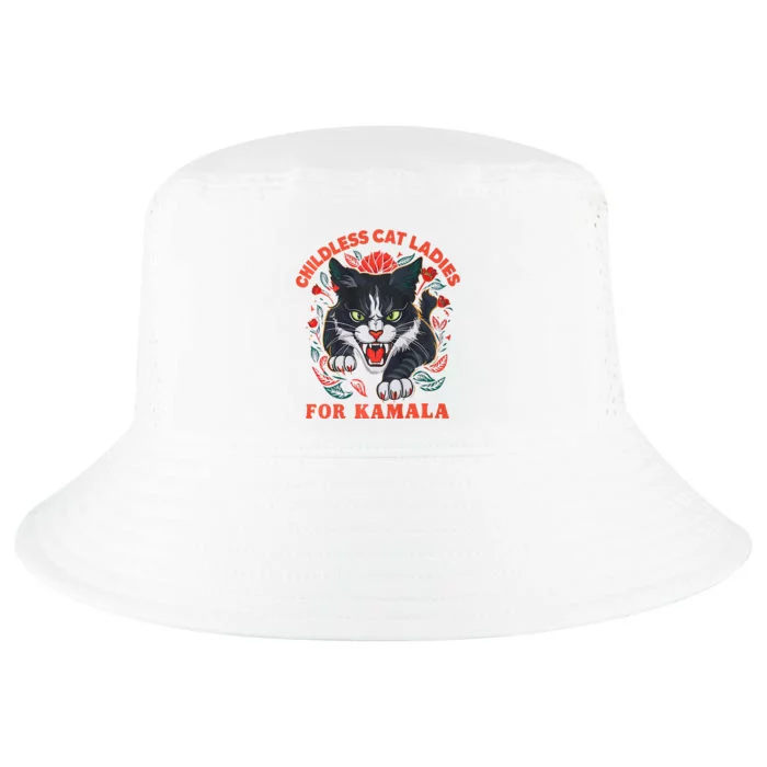 Childless Cat Ladies For Kamala Childless Cat Lady 2024 Cool Comfort Performance Bucket Hat