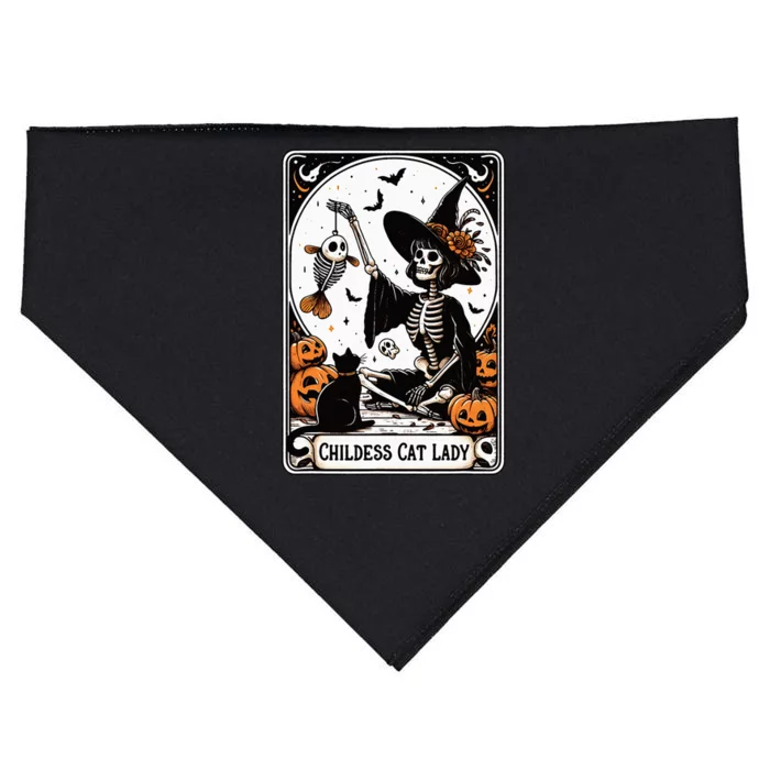 Childless Cat Lady Tarot Card USA-Made Doggie Bandana