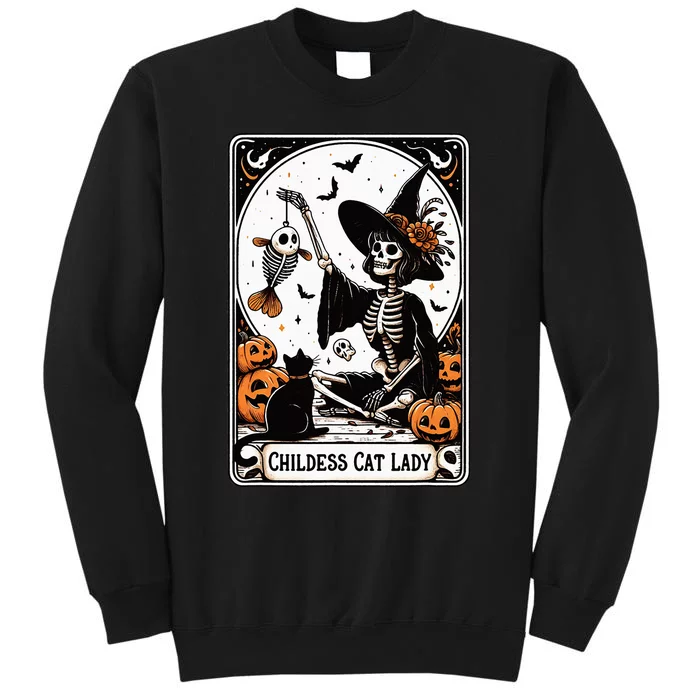 Childless Cat Lady Tarot Card Sweatshirt