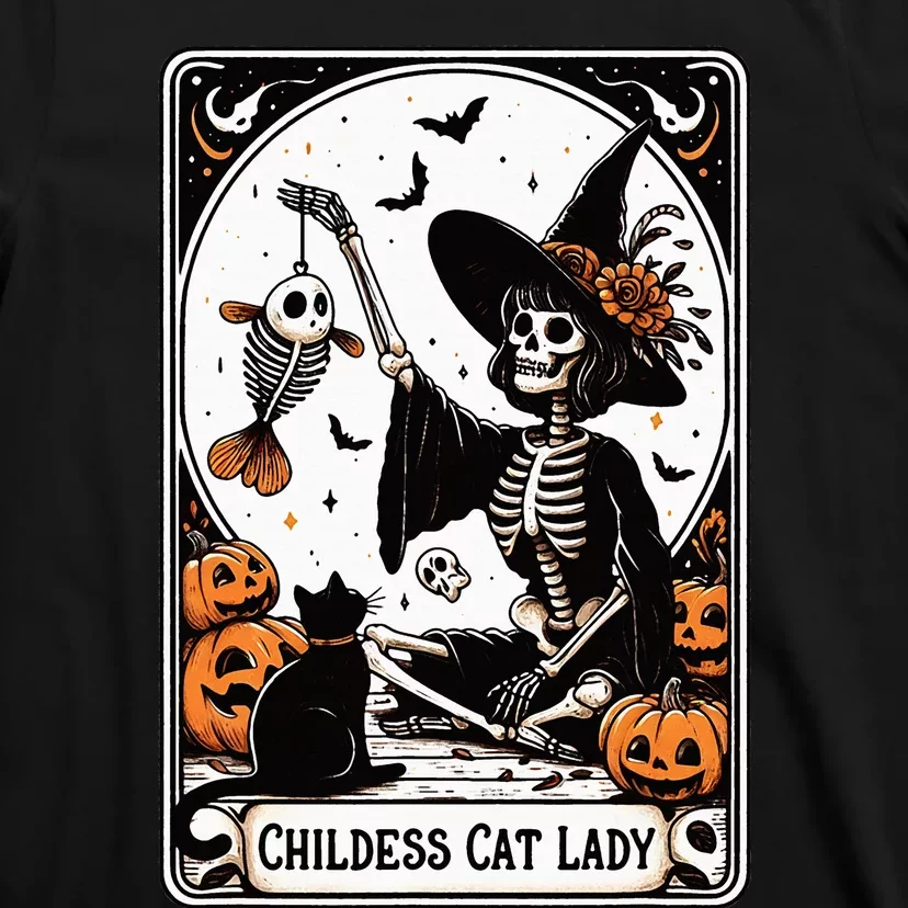 Childless Cat Lady Tarot Card T-Shirt