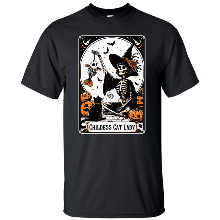 Childless Cat Lady Tarot Card Tall T-Shirt