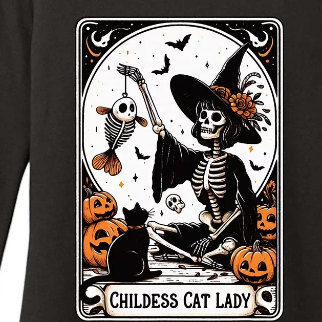 Childless Cat Lady Tarot Card Womens CVC Long Sleeve Shirt