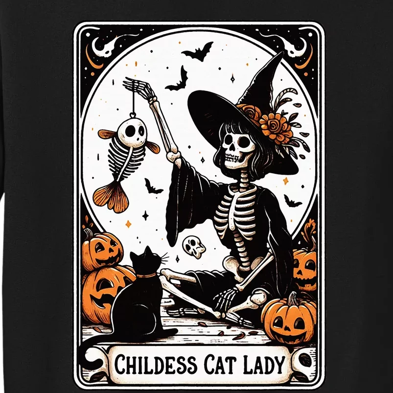 Childless Cat Lady Tarot Card Tall Sweatshirt