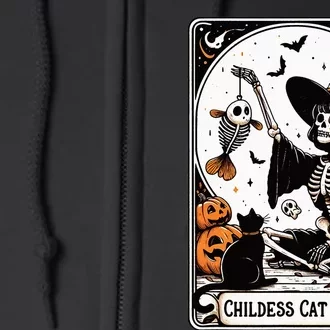 Childless Cat Lady Tarot Card Full Zip Hoodie