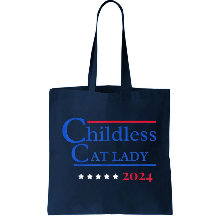 Childless Cat Lady 2024 Funny Political Elections Democrat Kamala Harris 2024 Tote Bag