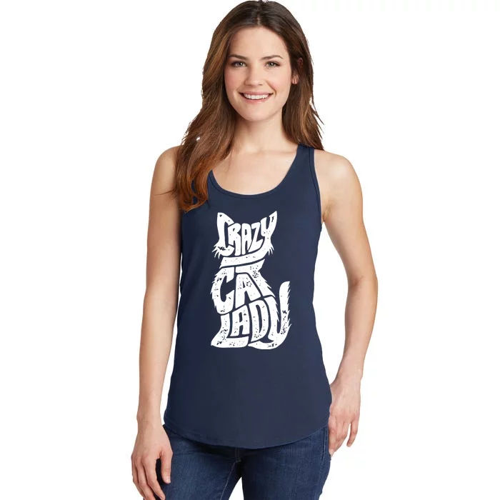 Crazy Cat Lady Ladies Essential Tank