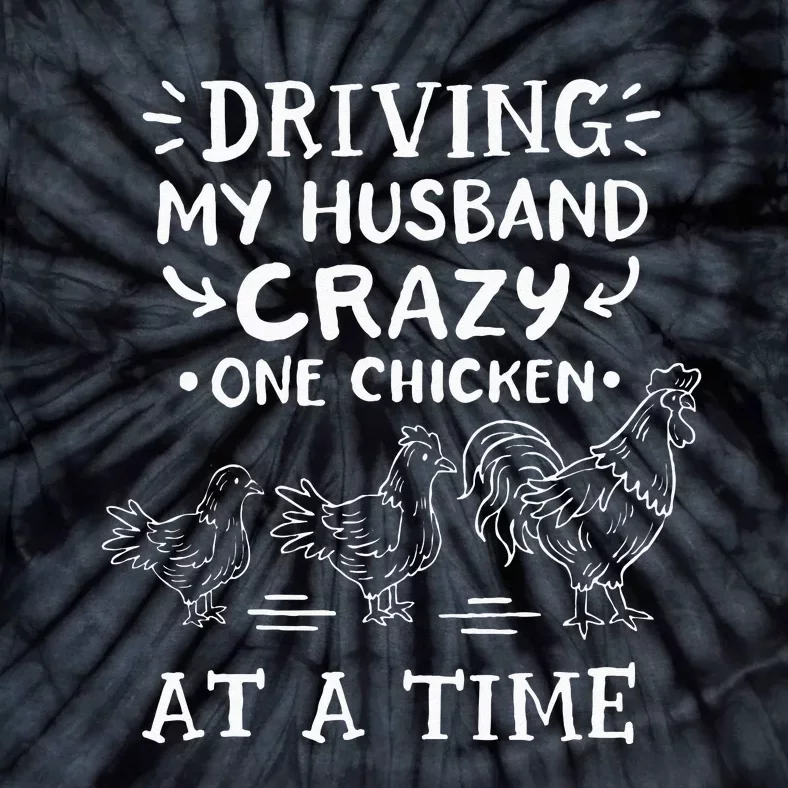 Crazy Chicken Lady Funny Chicken Tie-Dye T-Shirt