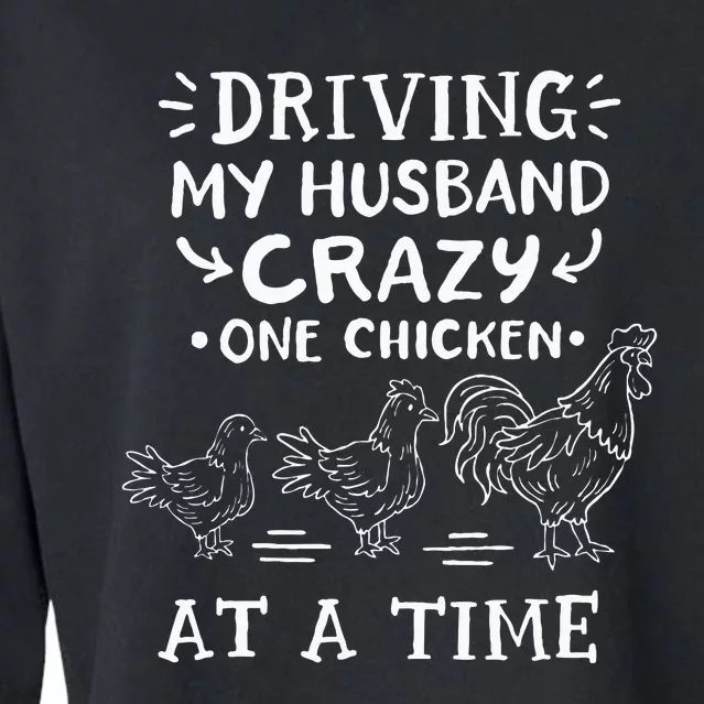 Crazy Chicken Lady Funny Chicken Cropped Pullover Crew