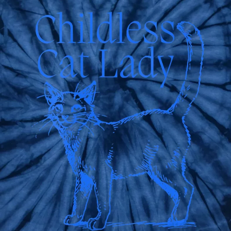 Childless Cat Lady Tie-Dye T-Shirt