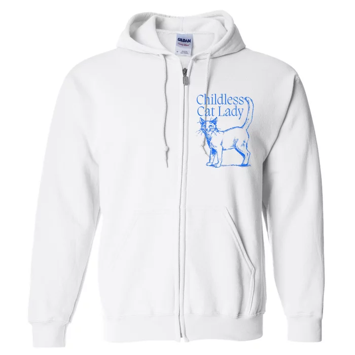 Childless Cat Lady Full Zip Hoodie