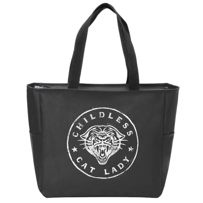 Childless Cat Lady Zip Tote Bag