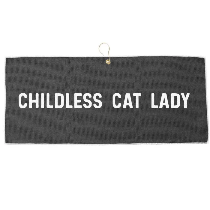 Childless Cat Lady Funny Cute Large Microfiber Waffle Golf Towel