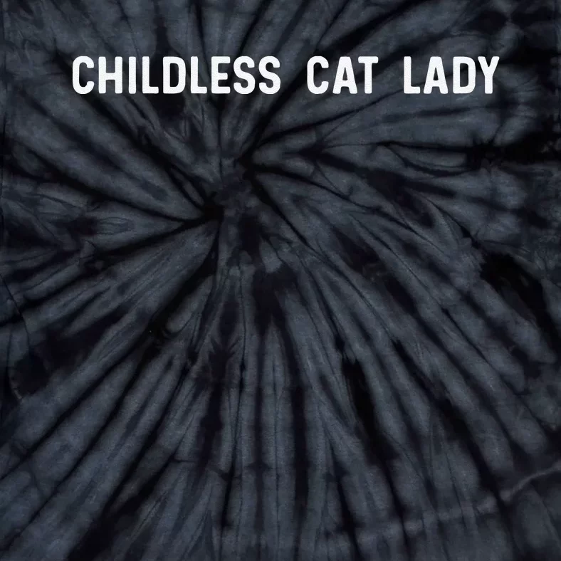 Childless Cat Lady Funny Cute Tie-Dye T-Shirt