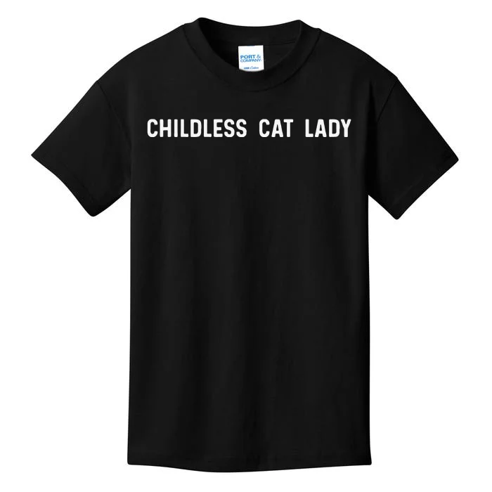 Childless Cat Lady Funny Cute Kids T-Shirt