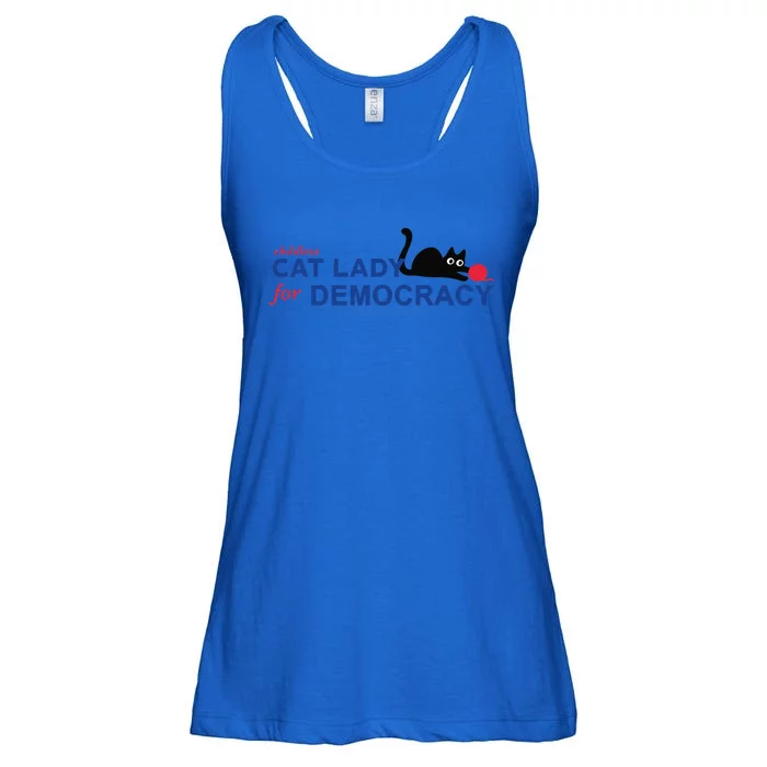 Childless Cat Lady Voting Election 2024 Usa Gift Ladies Essential Flowy Tank