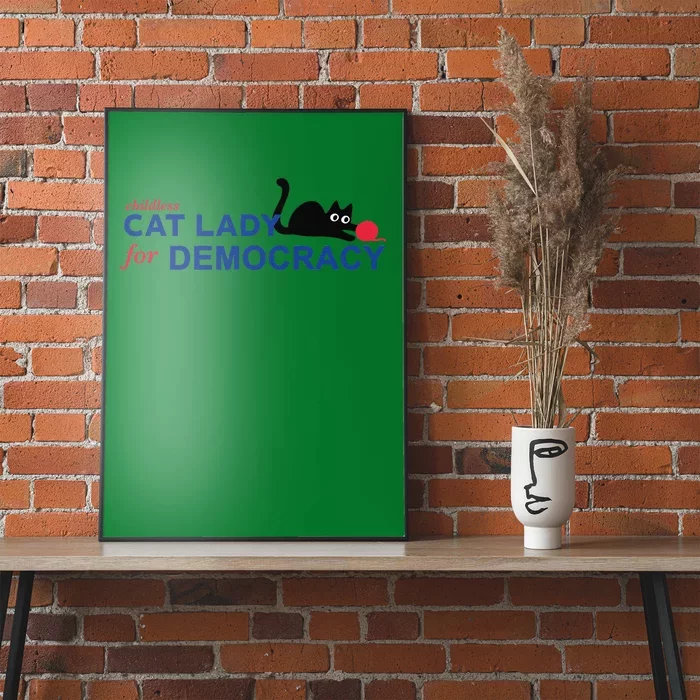 Childless Cat Lady Voting Election 2024 Usa Gift Poster