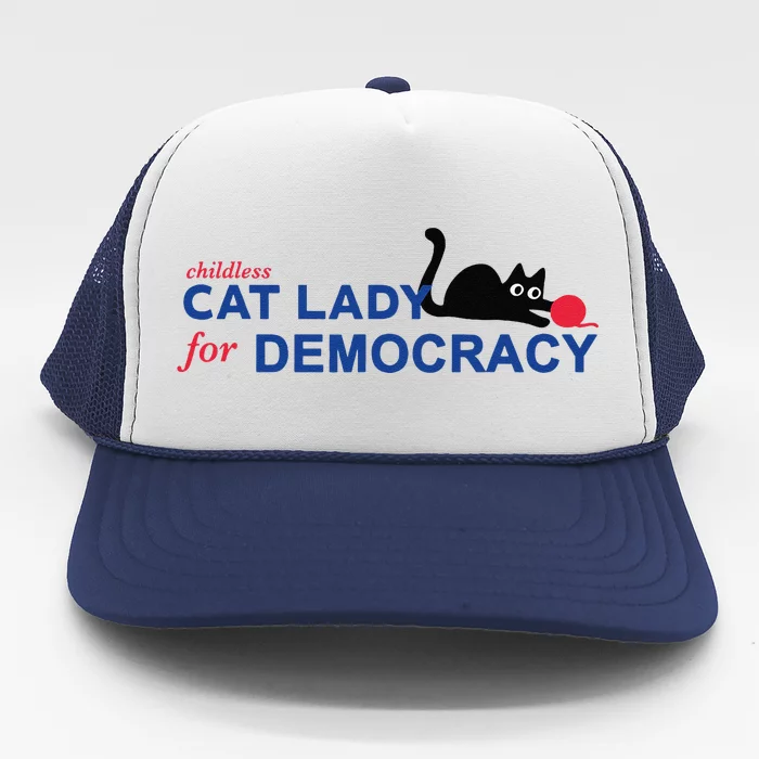 Childless Cat Lady Voting Election 2024 Usa Gift Trucker Hat