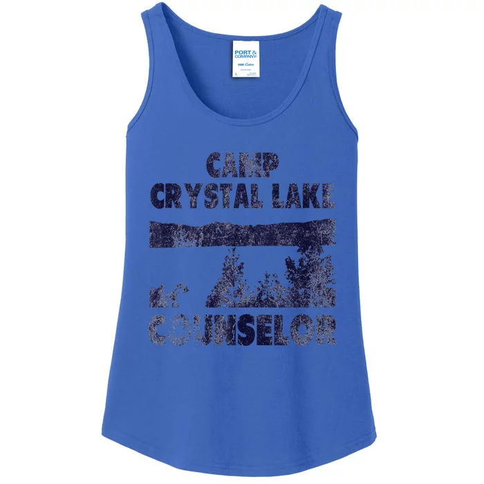 Camp Crystal Lake Counselor Silly Halloween Humor Ladies Essential Tank