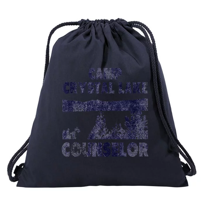 Camp Crystal Lake Counselor Silly Halloween Humor Drawstring Bag