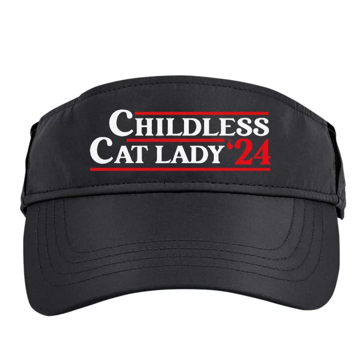 Childless Cat Lady 24 Funny Voting President Election 2024 Adult Drive Performance Visor