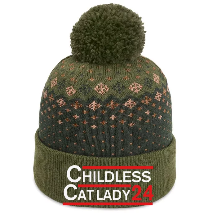 Childless Cat Lady 2024 The Baniff Cuffed Pom Beanie