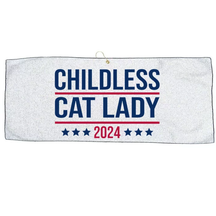 Childless Cat Lady 2024 For President Large Microfiber Waffle Golf Towel