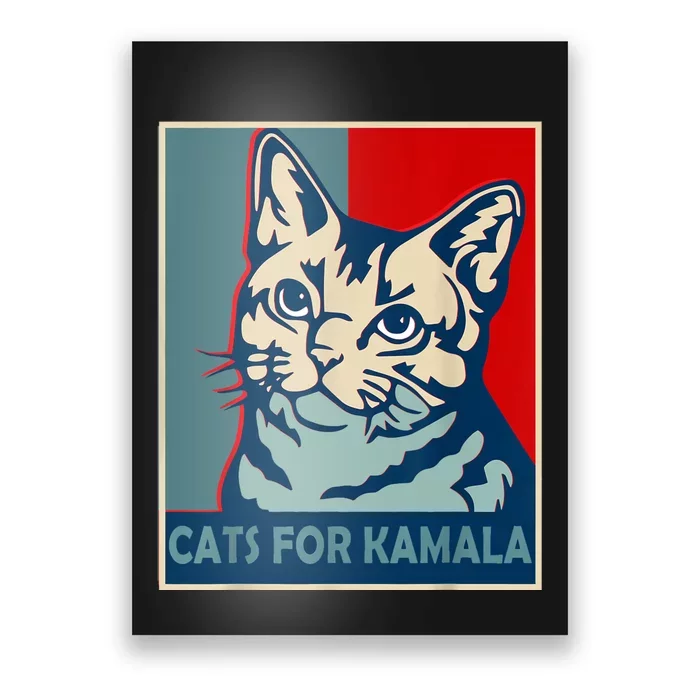 Childless Cat Lady Is Voting Kamala Harris President 2024 Poster