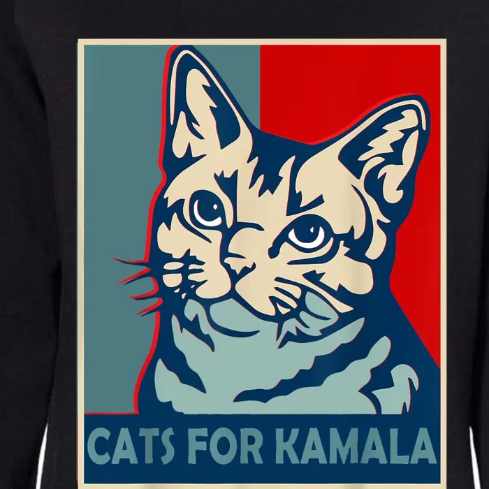 Childless Cat Lady Is Voting Kamala Harris President 2024 Womens California Wash Sweatshirt