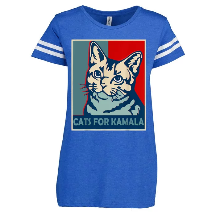 Childless Cat Lady Is Voting Kamala Harris President 2024 Enza Ladies Jersey Football T-Shirt