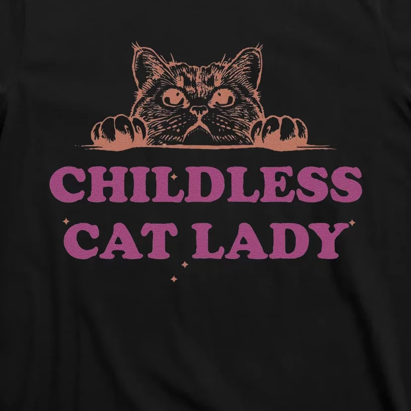 Childless Cat Lady Funny 2024 T-Shirt