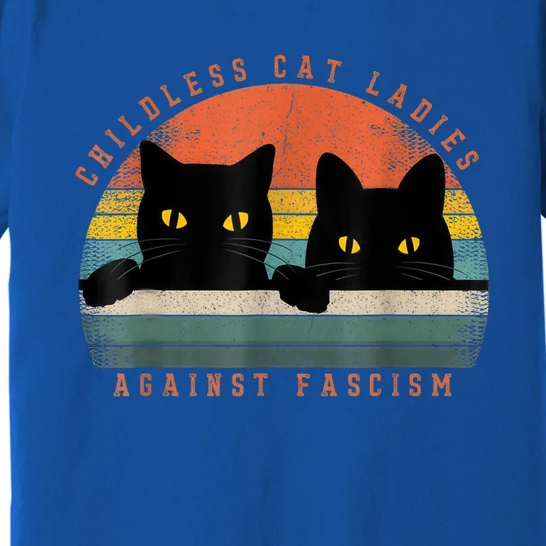 Childless Cat Ladies Against Fascism Premium T-Shirt