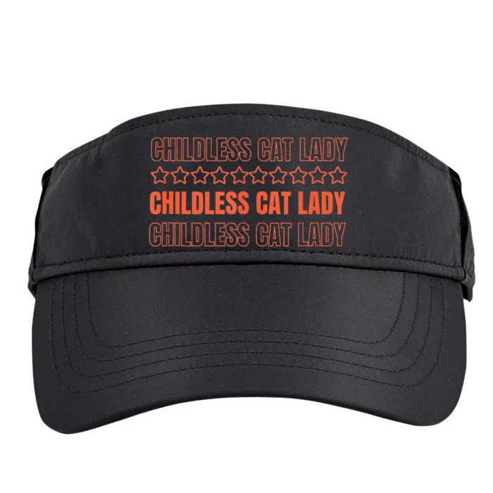 Childless Cat Lady Funny Kitty Cute Thank You Graphic Parody Adult Drive Performance Visor