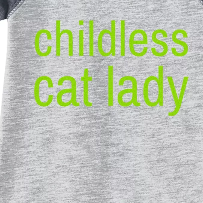 Childless Cat Lady Funny Vote 2024 Madam President Infant Baby Jersey Bodysuit