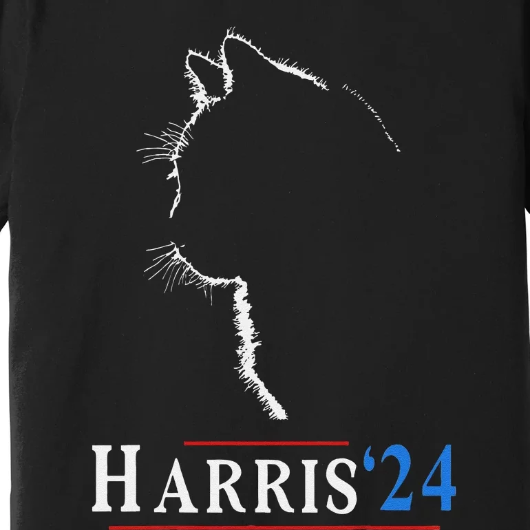 Childless Cat Lady Ladies For Kamala Harris Voting Kamala Premium T-Shirt