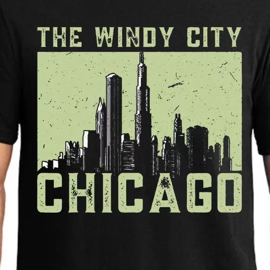 Chicago City Lover The Windy City Chicago Pajama Set