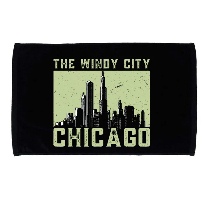 Chicago City Lover The Windy City Chicago Microfiber Hand Towel