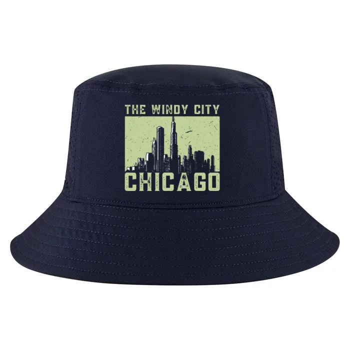 Chicago City Lover The Windy City Chicago Cool Comfort Performance Bucket Hat