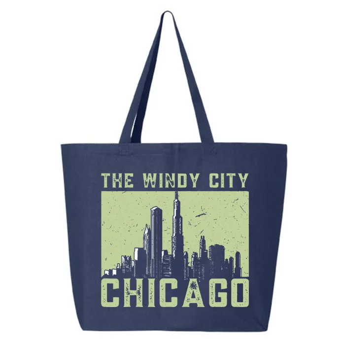 Chicago City Lover The Windy City Chicago 25L Jumbo Tote