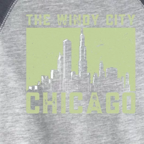 Chicago City Lover The Windy City Chicago Toddler Fine Jersey T-Shirt