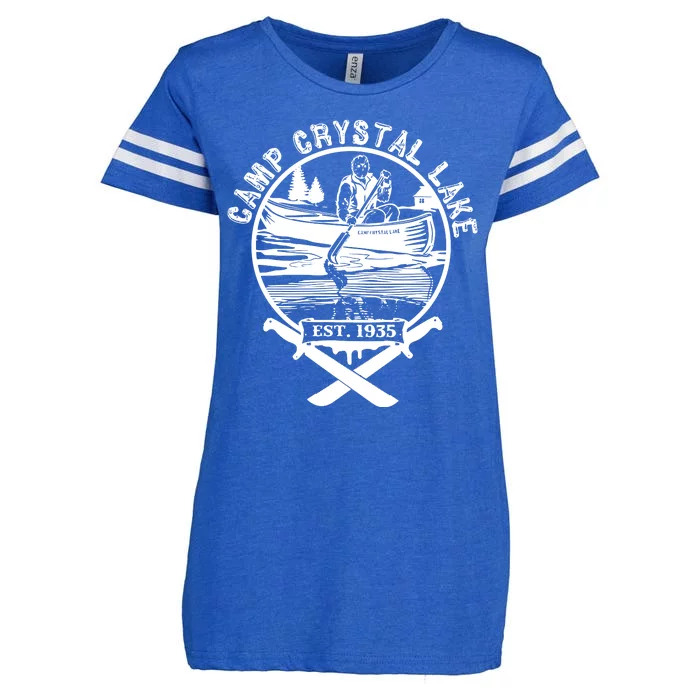 Camp Crystal Lake Enza Ladies Jersey Football T-Shirt