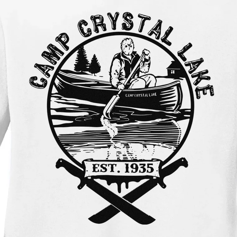 Camp Crystal Lake Ladies Long Sleeve Shirt