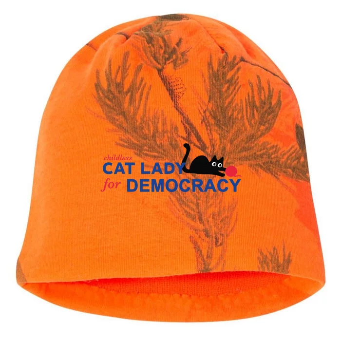 Childless Cat Lady Voting Election 2024 Usa Kati - Camo Knit Beanie