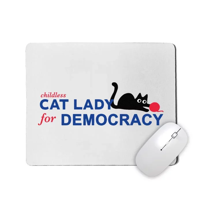 Childless Cat Lady Voting Election 2024 Usa Mousepad