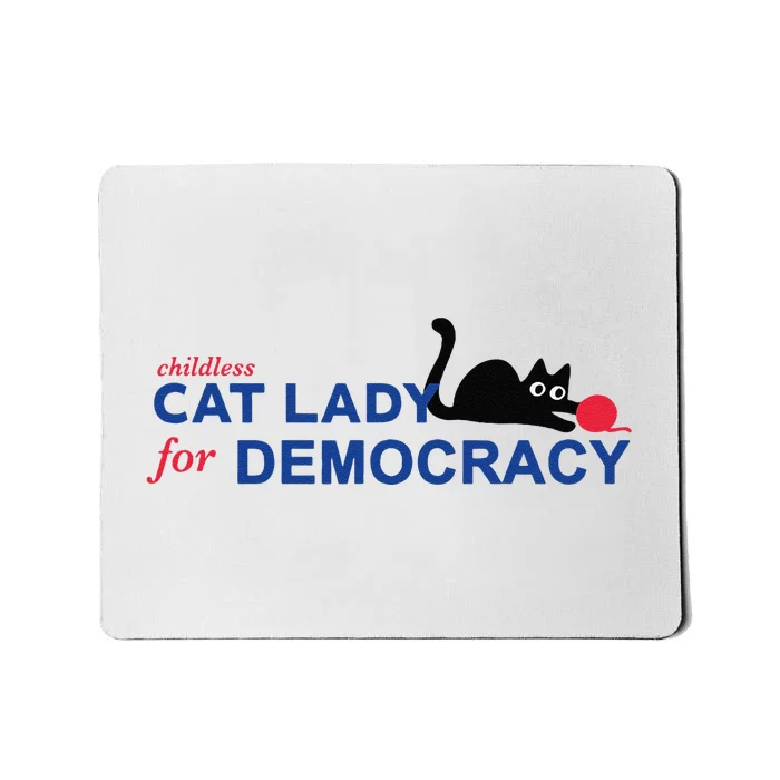 Childless Cat Lady Voting Election 2024 Usa Mousepad