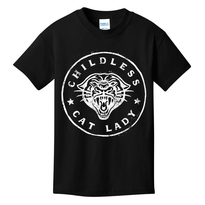 Childless Cat Lady Kids T-Shirt