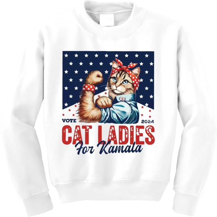 Childless Cat Ladies Kids Sweatshirt