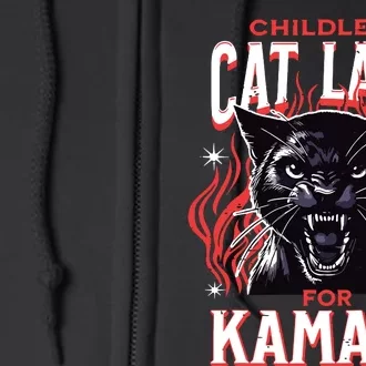 Childless Cat Lady For Kamala Harris 2024 President Election Full Zip Hoodie