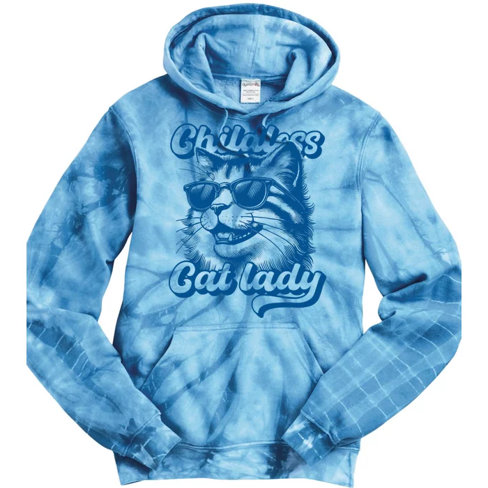 Childless Cat Ladies Against Fascism Tie Dye Hoodie