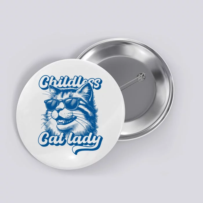 Childless Cat Ladies Against Fascism Button