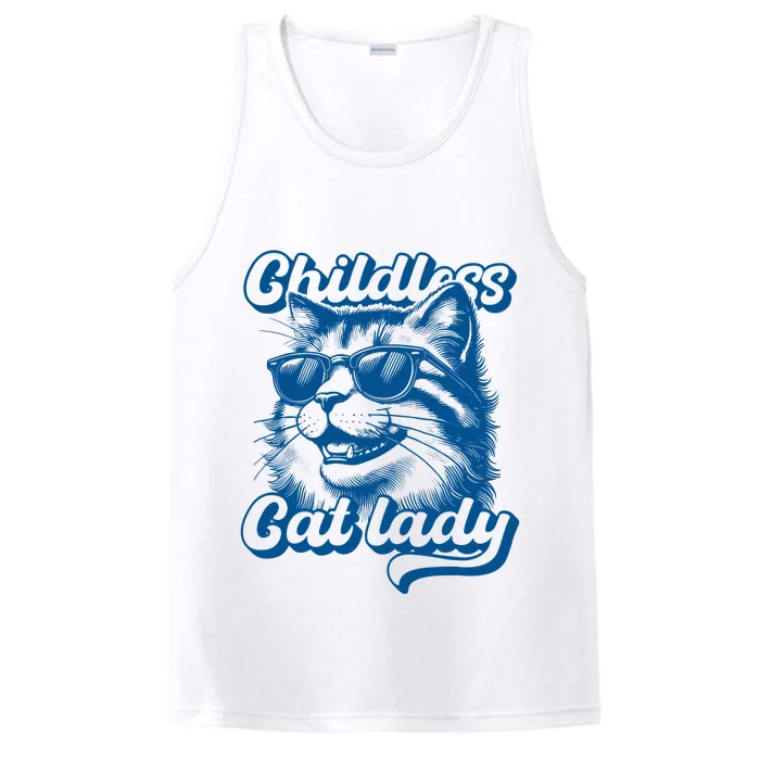 Childless Cat Ladies Against Fascism Performance Tank